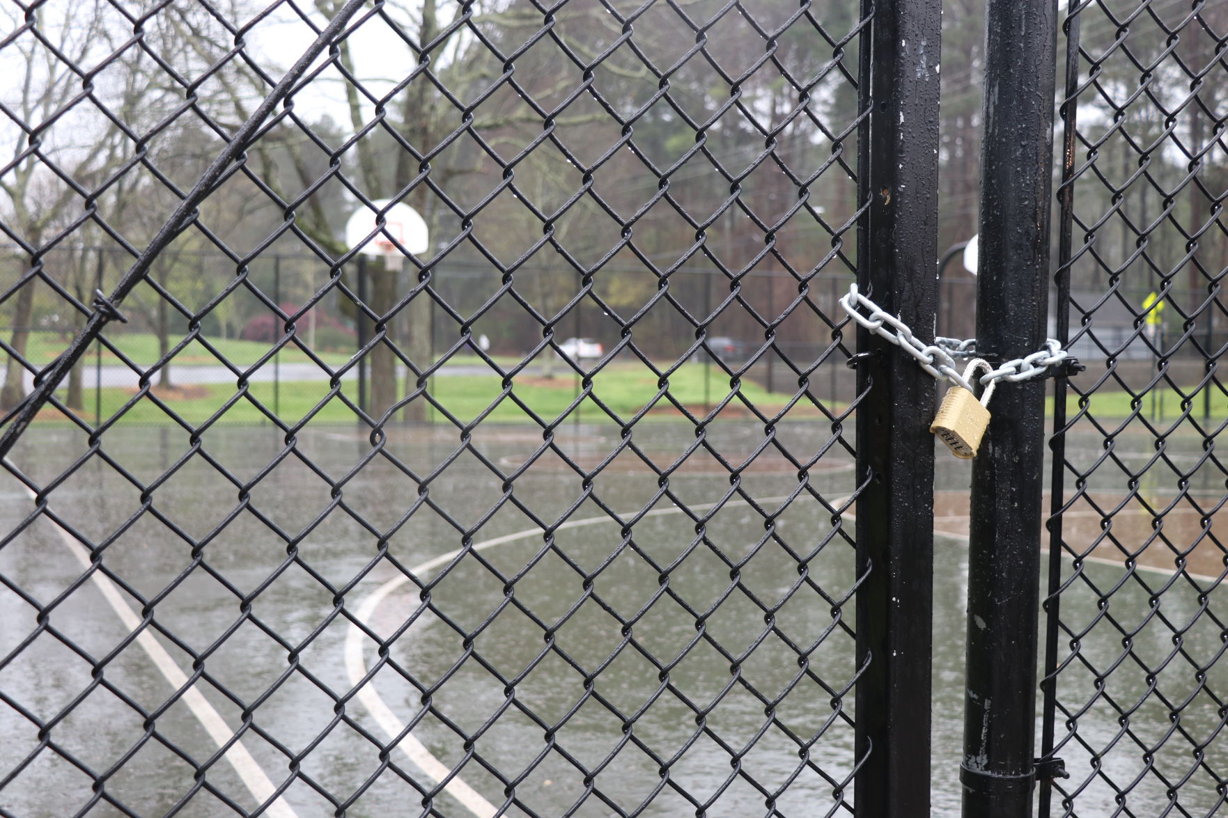 Basketball Courts Padlocked